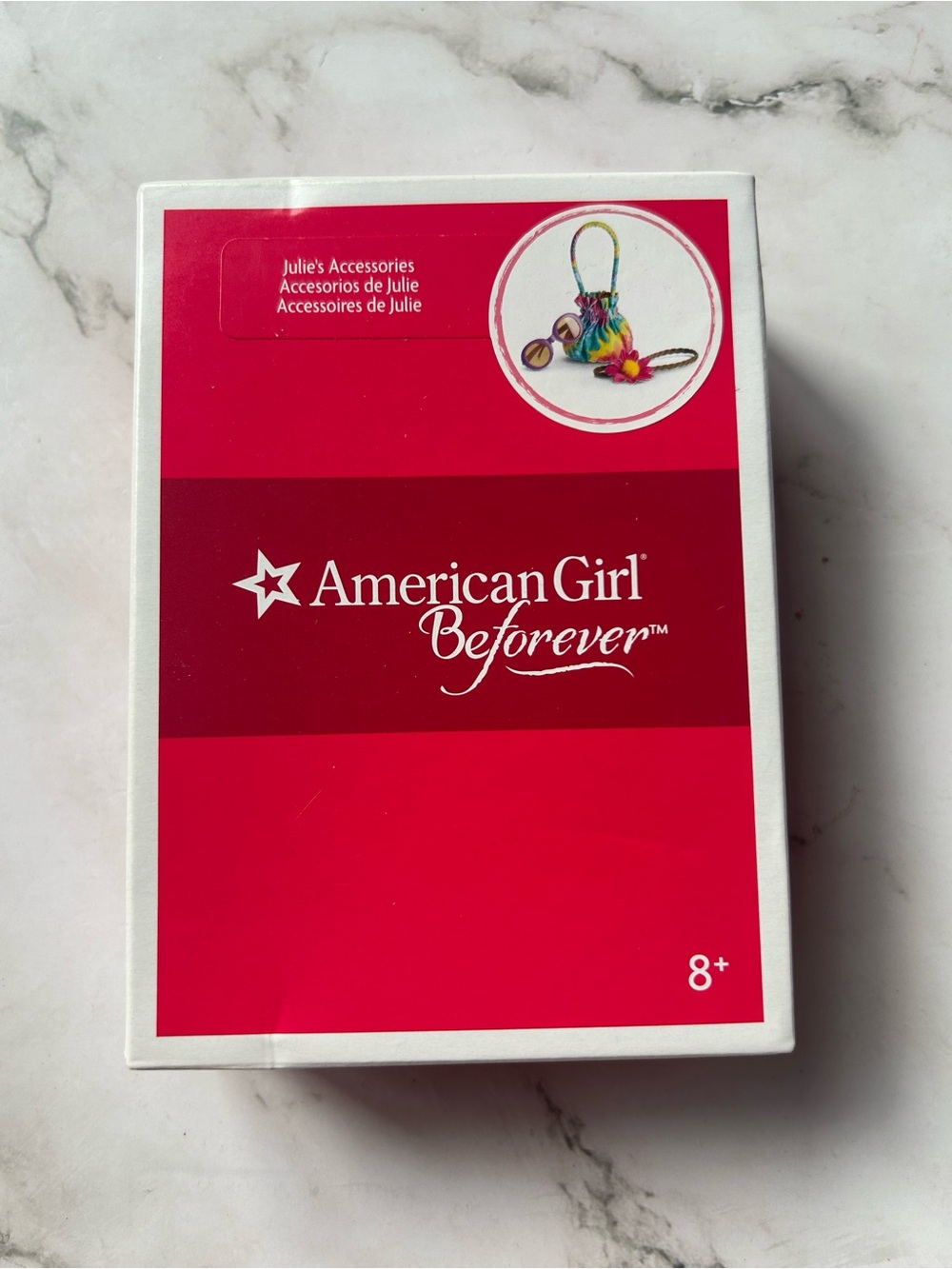 2018 SEALED American Girl Beforever Julie Albright’s Doll Meet Accessories Set
